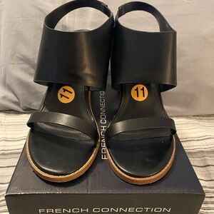French Connection Black Sandals